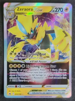 Zeraora VSTAR 055/159 Pokemon TCG SWSH: Crown Zenith NM - Image 1