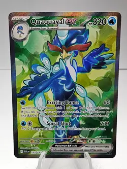 Pokemon TCG Quaquaval ex 235/193 Paldea Evolved Full Art Ultra Rare Holo - Image 1