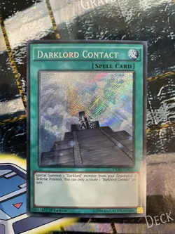 Yugioh Darklord Contact DESO-EN035 Secret Rare 1st Ed NM - Image 1