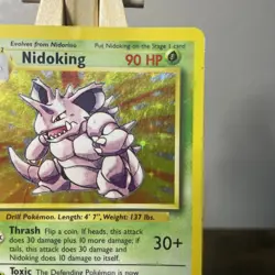 Pokemon Nidoking Base Set 11/102 Holo 1999-2000 Wizards Vintage WOTC TCG MP+ - Image 3