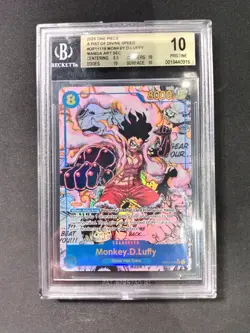 One Piece Tcg Monkey.D.Luffy OP11-118 Manga BGS 10 Pristine - Image 3