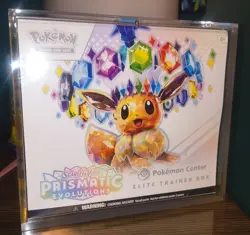 Pokemon Prismatic Evolutions Pokemon Center PC ETB Sealed New! TCG With Case - Image 1