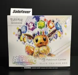 Sealed Pokemon TCG Prismatic Evolutions Pokemon Center ETB Elite Trainer Box - Image 1