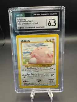 Pokemon TCG 2002 Chansey Neo Destiny - 31/105 CGC 6.5 - Image 1