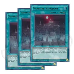 Yugioh - Vampire Kingdom x 3 - 1st Edition Ultra Rare NM - Free Holographic Card - Image 1