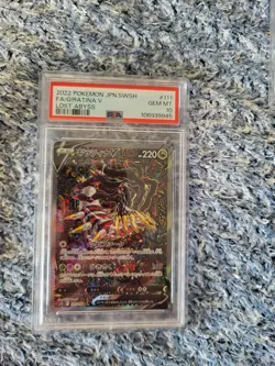PSA 10 2022 POKEMON JAPANESE SWORD & SHIELD LOST ABYSS #111 FA/GIRATINA V - Image 1