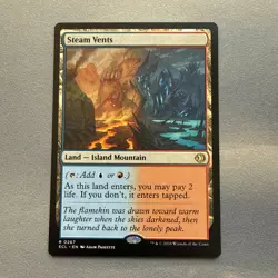 Steam Vents MINT 267 Lorwyn Eclipsed ECL MTG Regular Rare Land Unplayed Paquette - Image 1