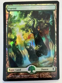Forest - FOIL FULL ART (#248) - MTG Zendikar - LP￼ - Image 1
