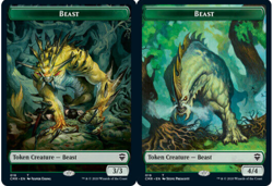 Beast #018 - Beast #019 Double Sided Token [Commander Legends] MTG - Image 4