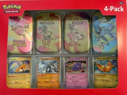 Pokemon TCG 151 Mini Tin Set (4-Pack) - Sam’s Club Exclusive | Factory Sealed - Image 1