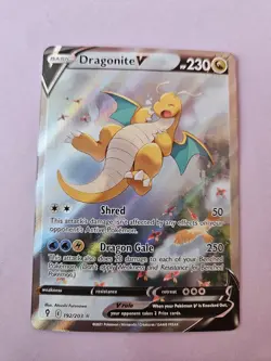 Pokemon TCG Evolving Skies Dragonite V Alt Art 192/203 - NM/M - PACK FRESH - Image 1