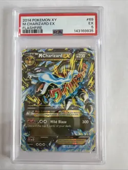 Pokemon M Charizard EX 69/106 XY Flashfire Psa 5 EX - Image 1