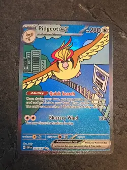 Pokemon TCG Pidgeot EX 225/197 Illustration Rare Holo Obsidian Flames - Image 1