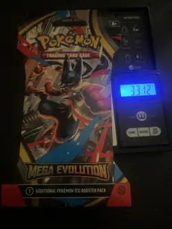 (VERY HEAVY) 33.12g Pokemon TCG Mega Evolution Sleeved Booster Pack (SEALED)✅ - Image 1