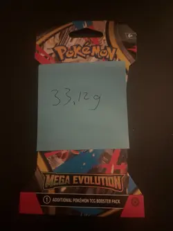 (VERY HEAVY) 33.12g Pokemon TCG Mega Evolution Sleeved Booster Pack (SEALED)✅ - Image 3