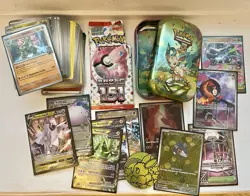 Pokemon TCG 120+ Cards Bundle! Prismatic Evolutions Tin 151 Mega Charizard Lot!! - Image 1