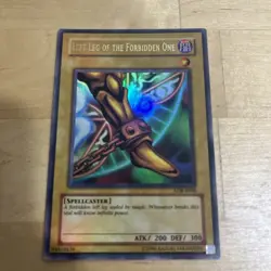 Yu-gi-oh Card - Left Leg of the Forbidden One - LOB-E098 - Ultra Rare LP - Image 1