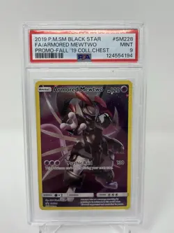 PSA 9 POKEMON ARMORED MEWTWO SM228 BLACK STAR PROMO - Fall 2019 Collector Chest - Image 3