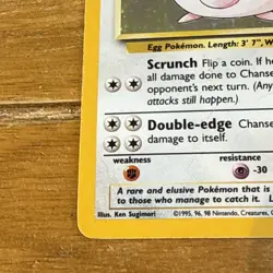Pokemon Cards: Base Set Rare Holo: Chansey 3/102 TCG 1999 WOTC Vintage - Image 5