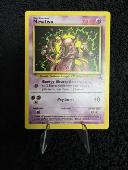 Mewtwo Black Star Promo 14 WoTC Pokemom Card - MP - Image 1