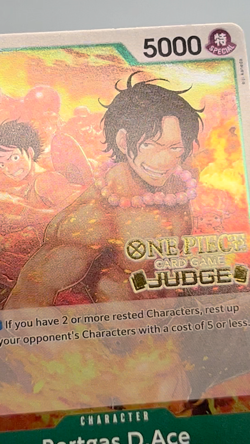 Portgas.D.Ace Judge Pack Vol. 6 One Piece Foil Stamped Promotion Card OP09-035 - Image 2