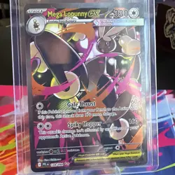 2025 Pokemon TCG Phantasmal Flames Mega Lopunny EX SIR card #128/094 - Image 1