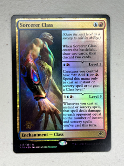 MTG | Sorcerer Class (Foil) | Prerelease Cards | Near Mint (Rare) - Image 1