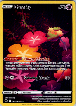 Comfey - GG14/GG70 - Pokemon Crown Zenith Galarian Gallery Holo Card NM - Image 1