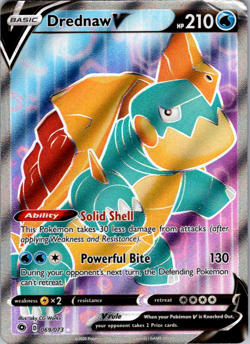 Drednaw V - 069/073 - Pokemon Champions Path Sword & Shield Full Art Card - Image 1