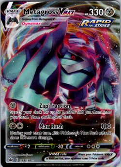 Metagross VMAX - 113/198 - Pokemon Chilling Reign Sword & Shield Rare Card NM - Image 1