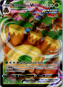 Rillaboom VMAX - 023/264 - Pokemon Fusion Strike Sword & Shield Rare Card NM - Image 1
