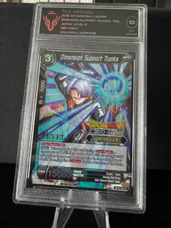 Dragon Ball Super Card Game | Dimension Support Trunks Judge LVL 2 | GEM MINT 10 - Image 1