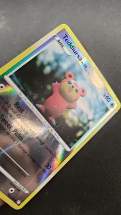 Teddiursa 105/123 Reverse Holo - Mysterious Treasures Pokemon Card MP Mid Era - Image 4