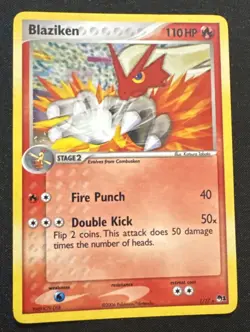 Blaziken HOLO RARE 1/17 Pop Series 1 Pokemon Card NM 2004 - Image 1