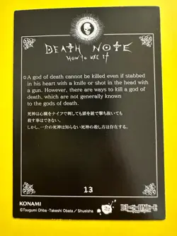 Death Note Misa Amane Special Edition Trading Card No. 13 Japanese Rare - Image 4