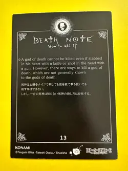 Death Note Misa Amane Special Edition Trading Card No. 13 Japanese Rare - Image 5