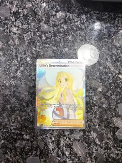 Pokemon Lillie’s Determination SIR 184/132 Special Illustration Rare Mega Evo - Image 1