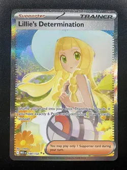 Lillie’s Determination 184/132 Special Illustration Rare Pokemon Mega Evo ENG NM - Image 1