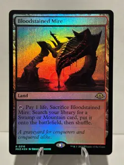 Bloodstained Mire 216 R Modern Horizons 3 FOIL NM MTG - Image 1
