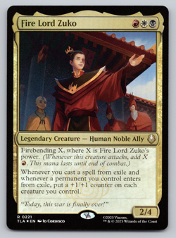 Fire Lord Zuko FOIL - MTG Avatar: The Last Airbender TLA - Image 1