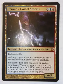 [1x] Keranos, God of Storms Near Mint, English Journey Into Nyx MTG Magic - Image 1