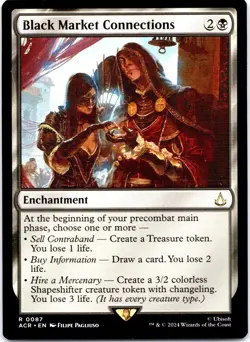 MTG Black Market Connections Enchantment Assassin’s Creed NM - Image 1