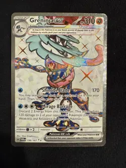Greninja EX 198/167 Full Art Ultra Rare Twilight Masquerade Pokemon TCG Holo NM - Image 1