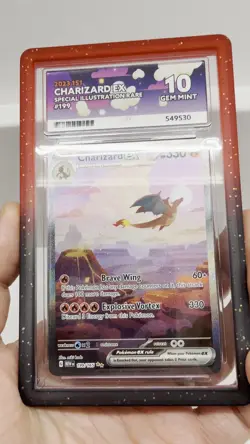 ACE 10 Charizard EX 199/165 S&V 151 SIR Holo Pokemon Card - Gem Mint - Image 2