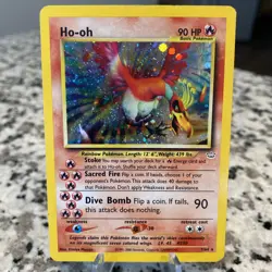 Pokemon Ho-Oh Double Holo Neo Revelation 7/64 - Image 1