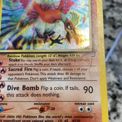 Pokemon Ho-Oh Double Holo Neo Revelation 7/64 - Image 3