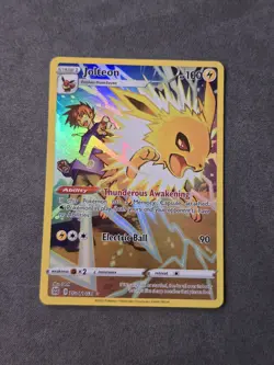 Pokemon Jolteon TG04/TG30 Swsh09: Brilliant Stars Trainer Gallery Holo NM Card - Image 2