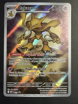 Pokemon TCG Alakazam MEP 009 Mega Evolution Black Star Promo - Image 1