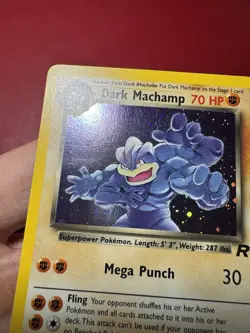 Dark Machamp 10/82 Holo Rare Team Rocket Pokemon Card NM - Image 3