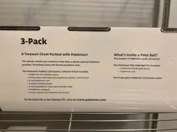Costco EXCLUSIVE POKEMON EEVEELUTION TREASURE CHEST + 2 POKE BALL TINS BOOSTER - Image 3